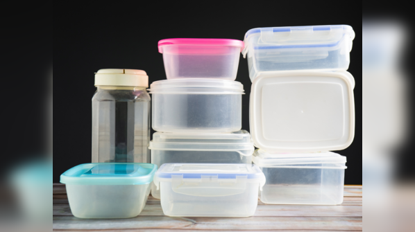 Glass containers for food storage.