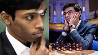 Praggnanandhaa and Giri, two chess giants.